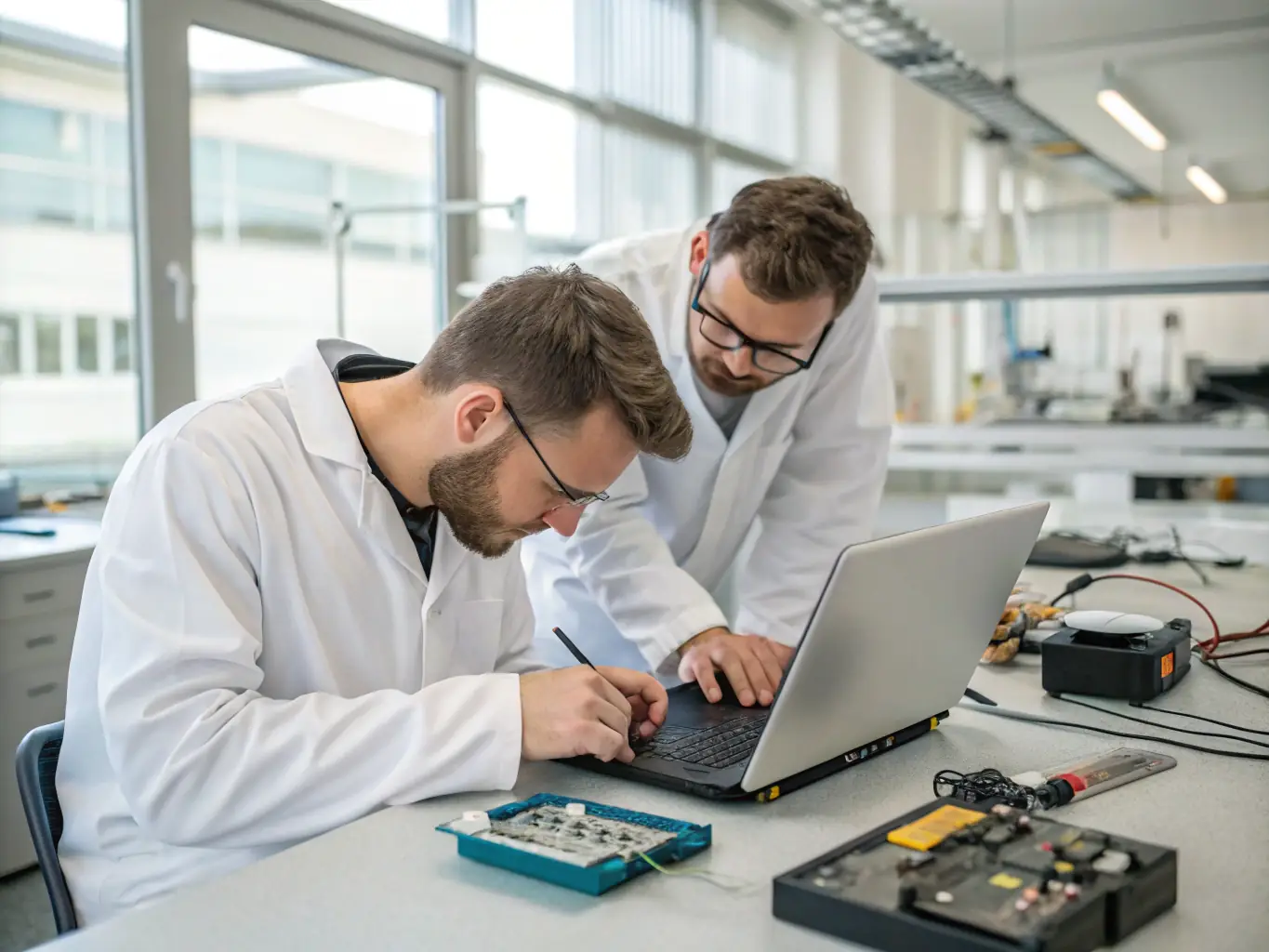 An image of a hard drive undergoing rigorous testing in a lab environment, highlighting PennyDrives' commitment to quality assurance.